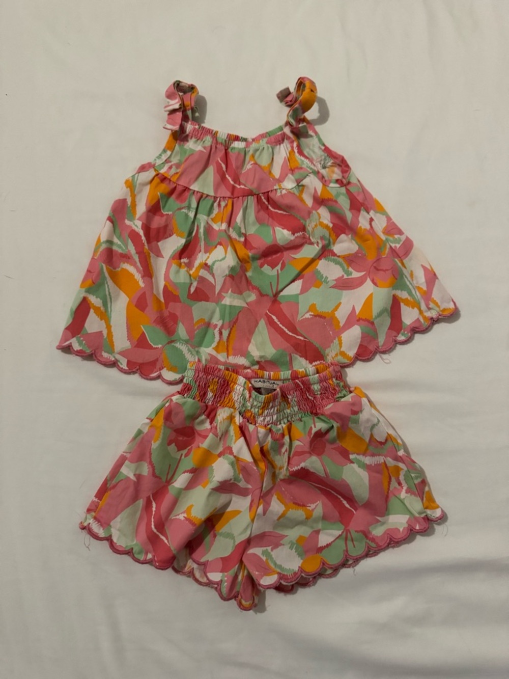 Habitual Pink Green Yellow Toddler Matching Set